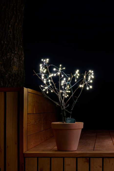 Klyngelys med 70 LED, timer og 8 funksjoner 1,9 meter